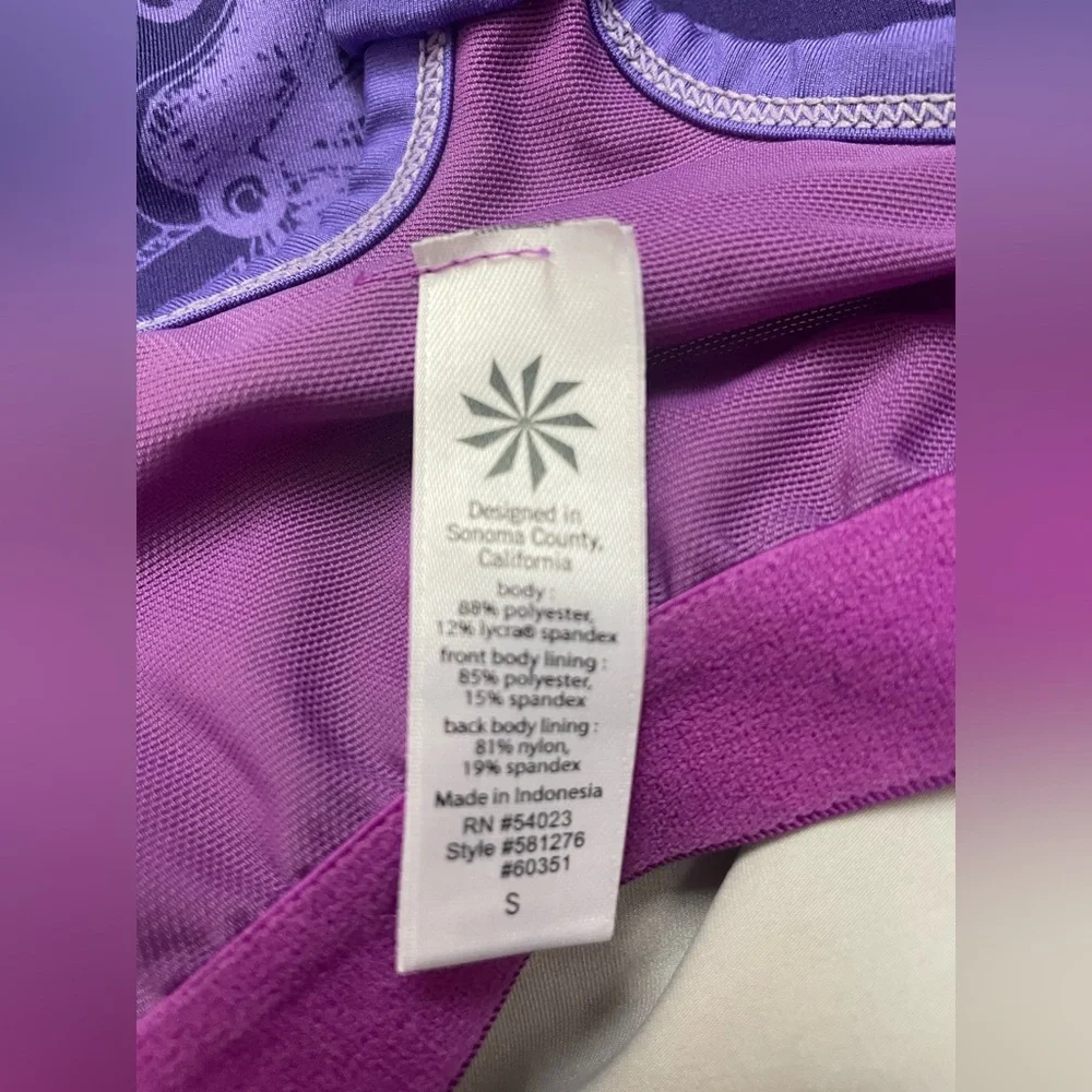 Athleta Women Purple Swim Bikini Top Size Small - Picture 6 of 8